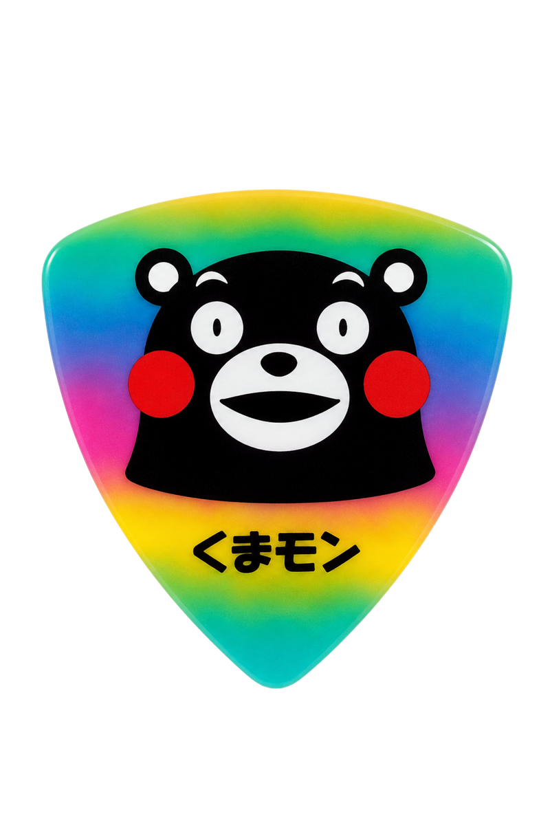 Kumamon Rainbow Triangle Guitar Pick (0.75mm)