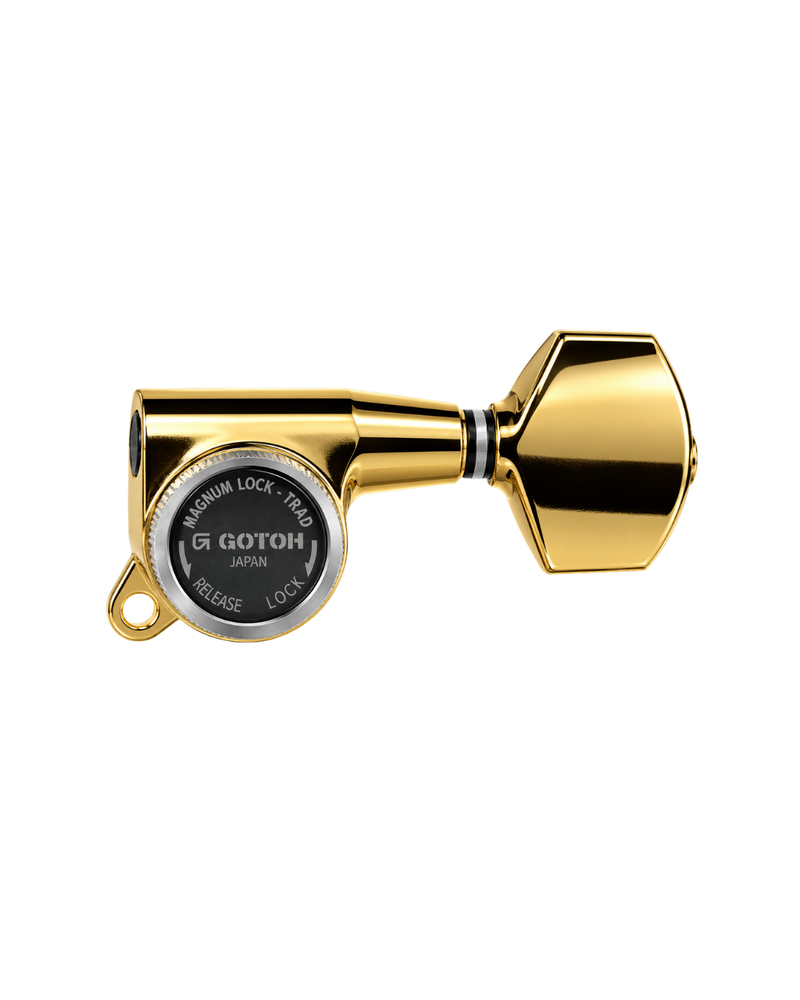 GOTOH SG301-07 MG-T 3L3R Locking Machine Heads – Gold (Set of 6)