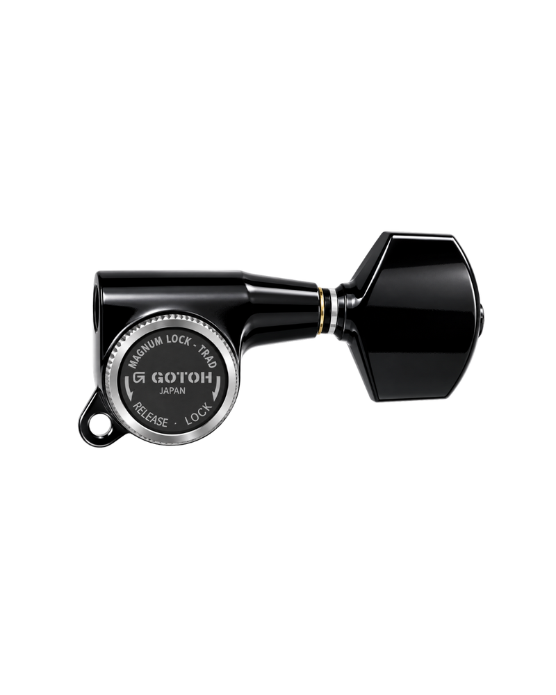 GOTOH SG301-07 MG-T 3L3R Locking Machine Heads – Black (Set of 6)