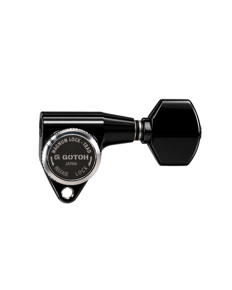 GOTOH SG301-07 MG-T 3L3R Locking Machine Heads – Black (Set of 6)