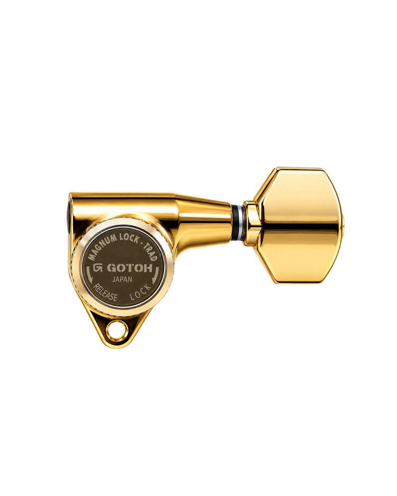 GOTOH SG301-07 MG-T 3L3R Locking Machine Heads – Gold (Set of 6)