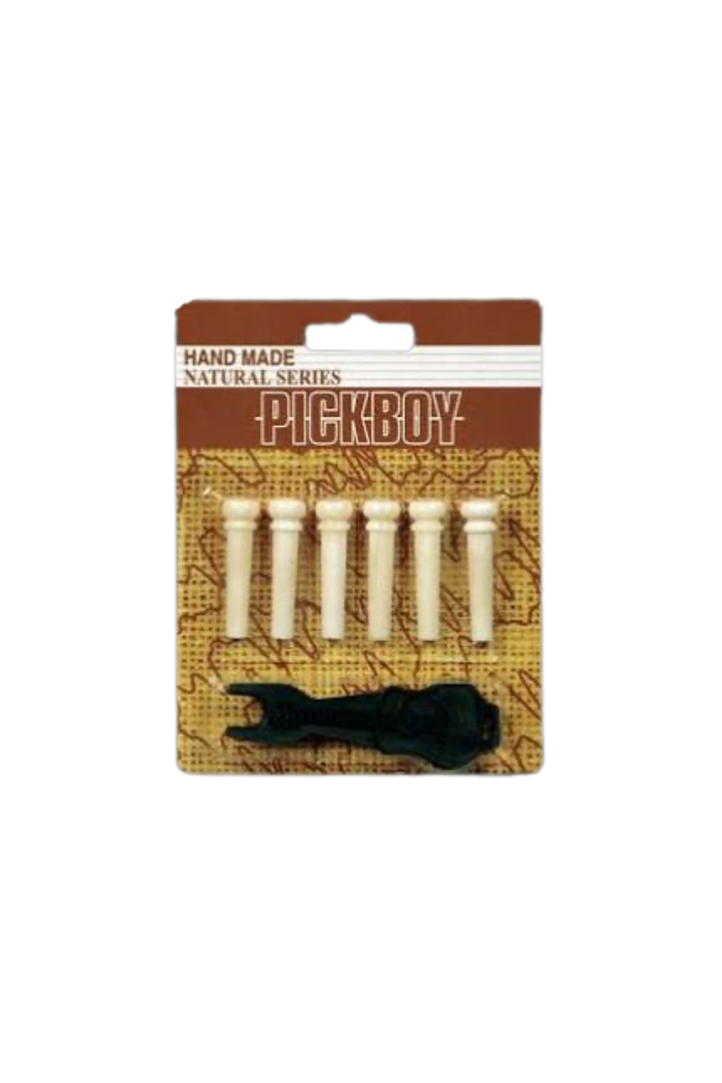 PICKBOY Bridge Pins - Bone
