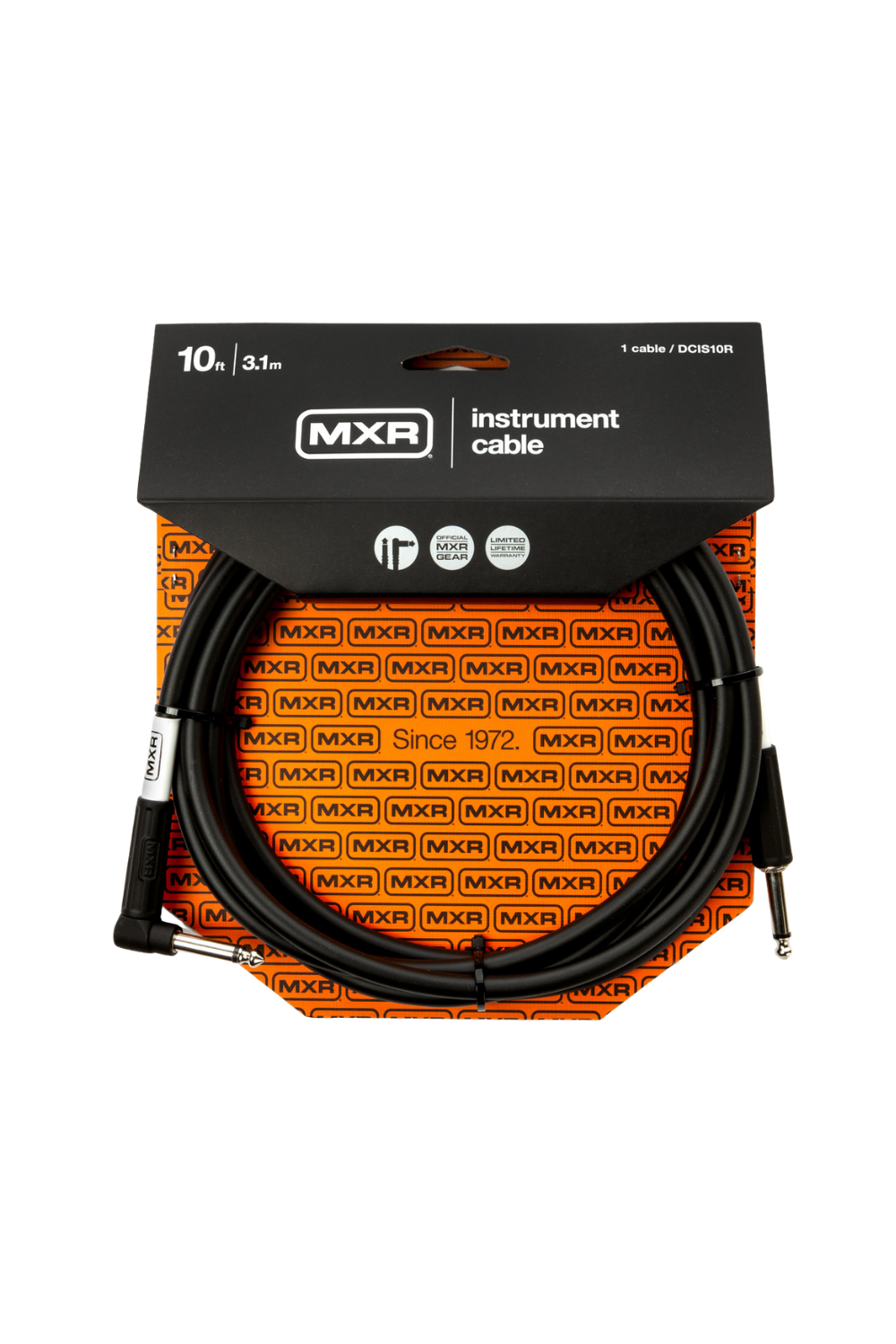 MXR 10FT Instrument Cable Right Angle to Straight