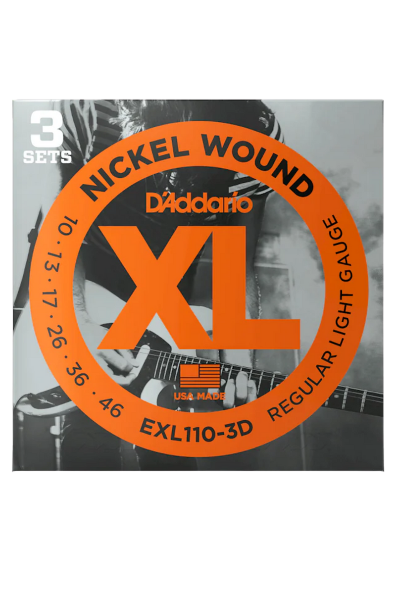 D'Addario XL Nickel 10-46 Regular Light 3-Pack