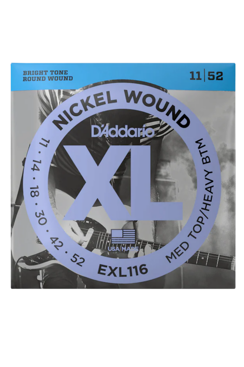D’Addario XL Nickel 11-52 Med Top/Heavy Bottom