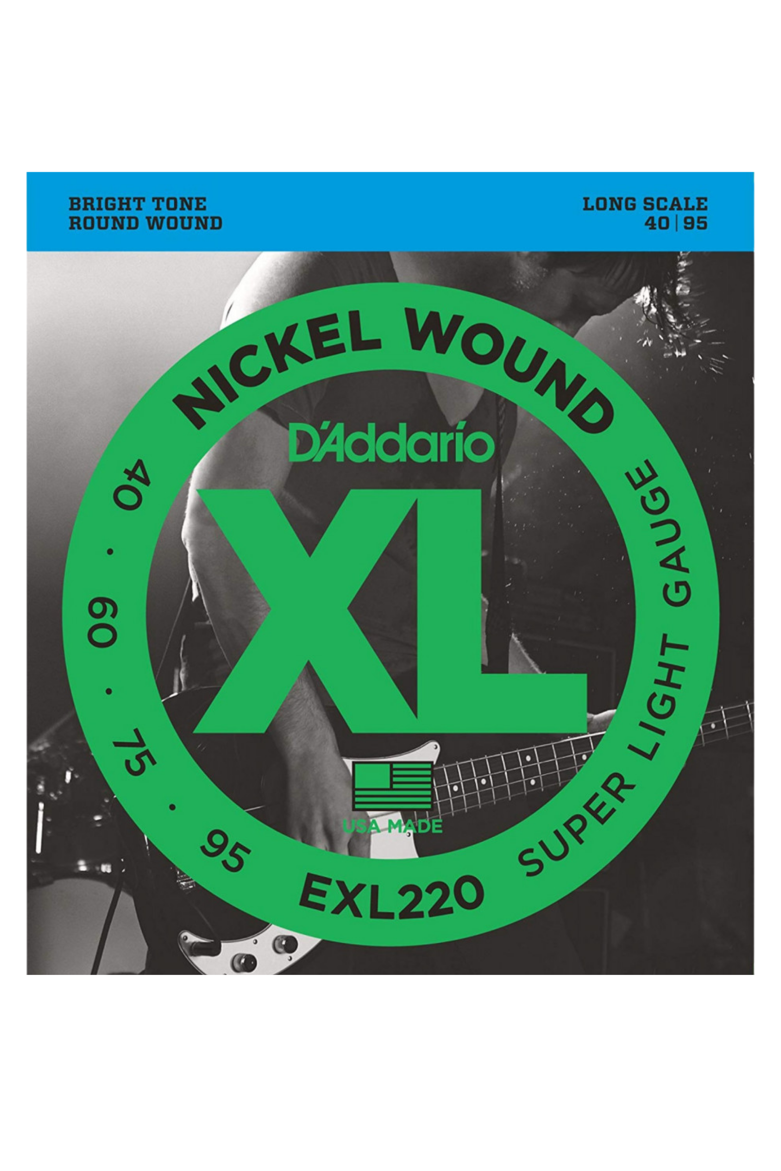 D’Addario XL Nickel 4-Strings Bass 40-95