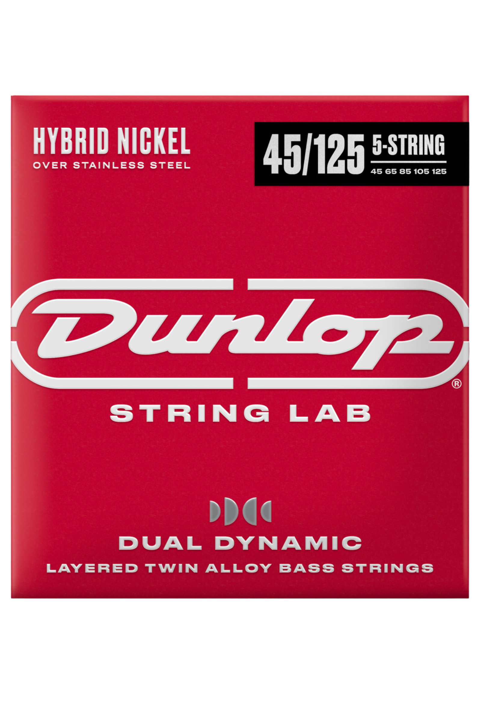 Dunlop Dual Dynamic Hybrid Nickel Bass Strings 45-125