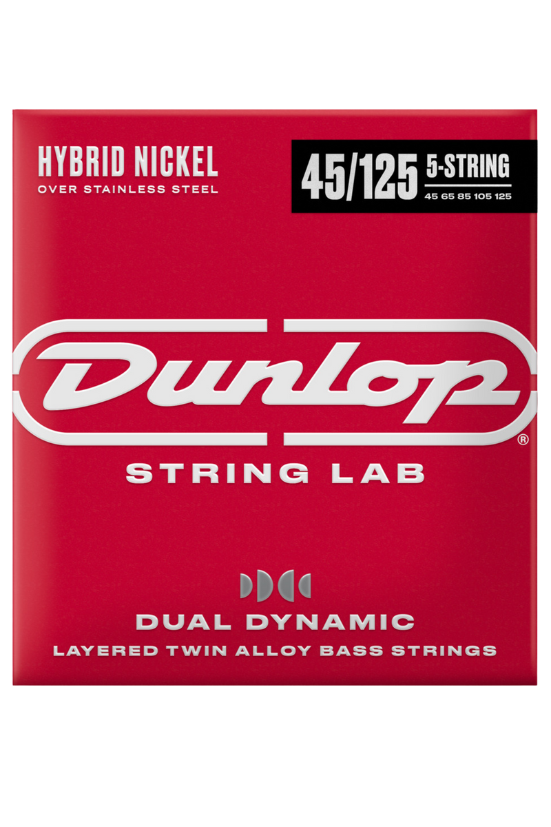 Dunlop Dual Dynamic Hybrid Nickel Bass Strings 45-125