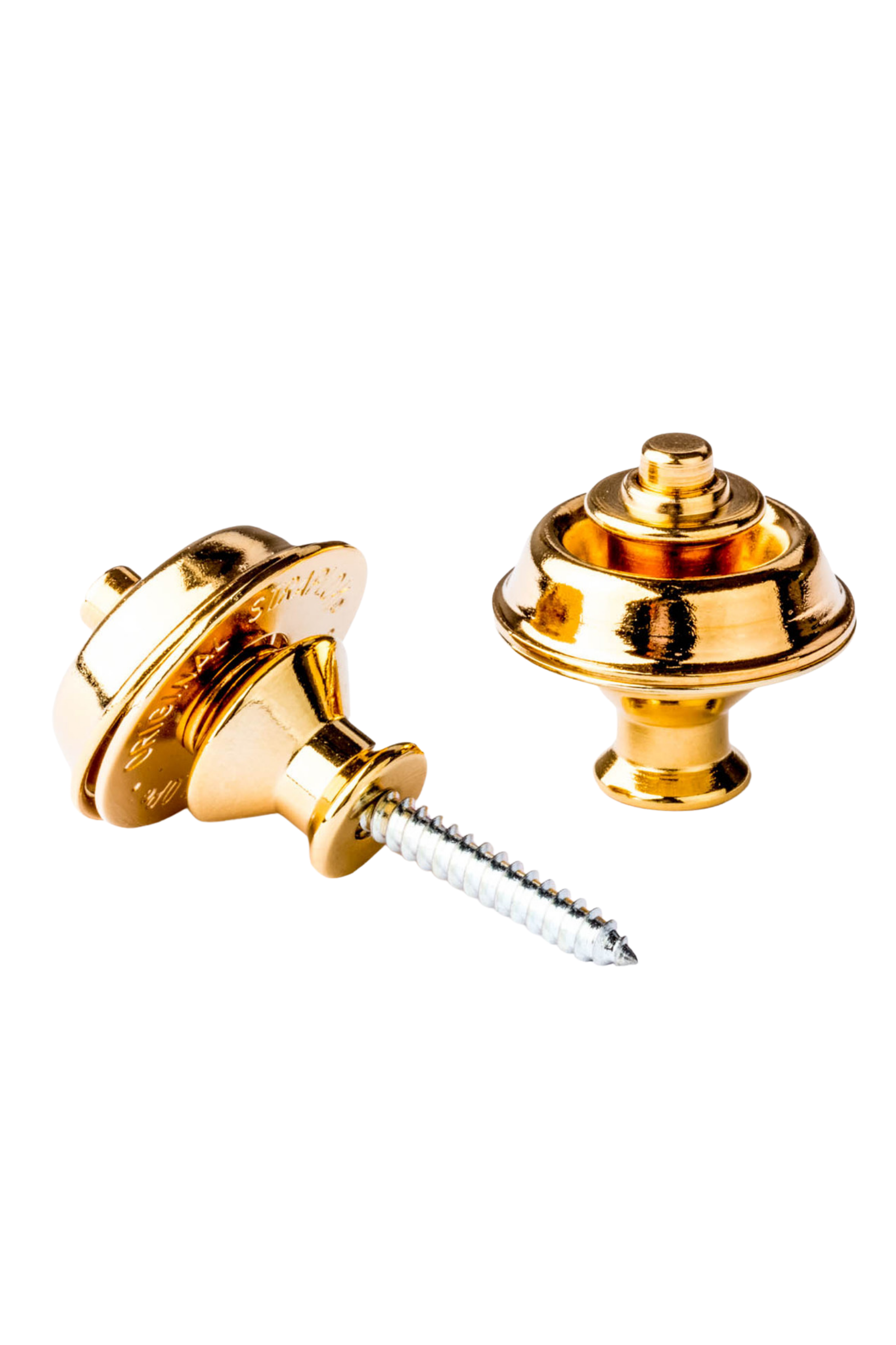 Dunlop Straplok Strap Retainers Dual Design Gold