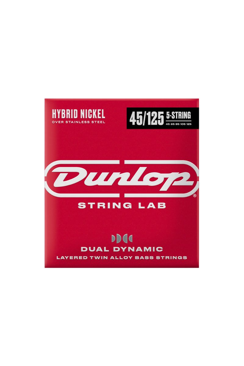 DUNLOP DUAL DYNAMIC HYBRID NICKEL BASS STRINGS 45-125