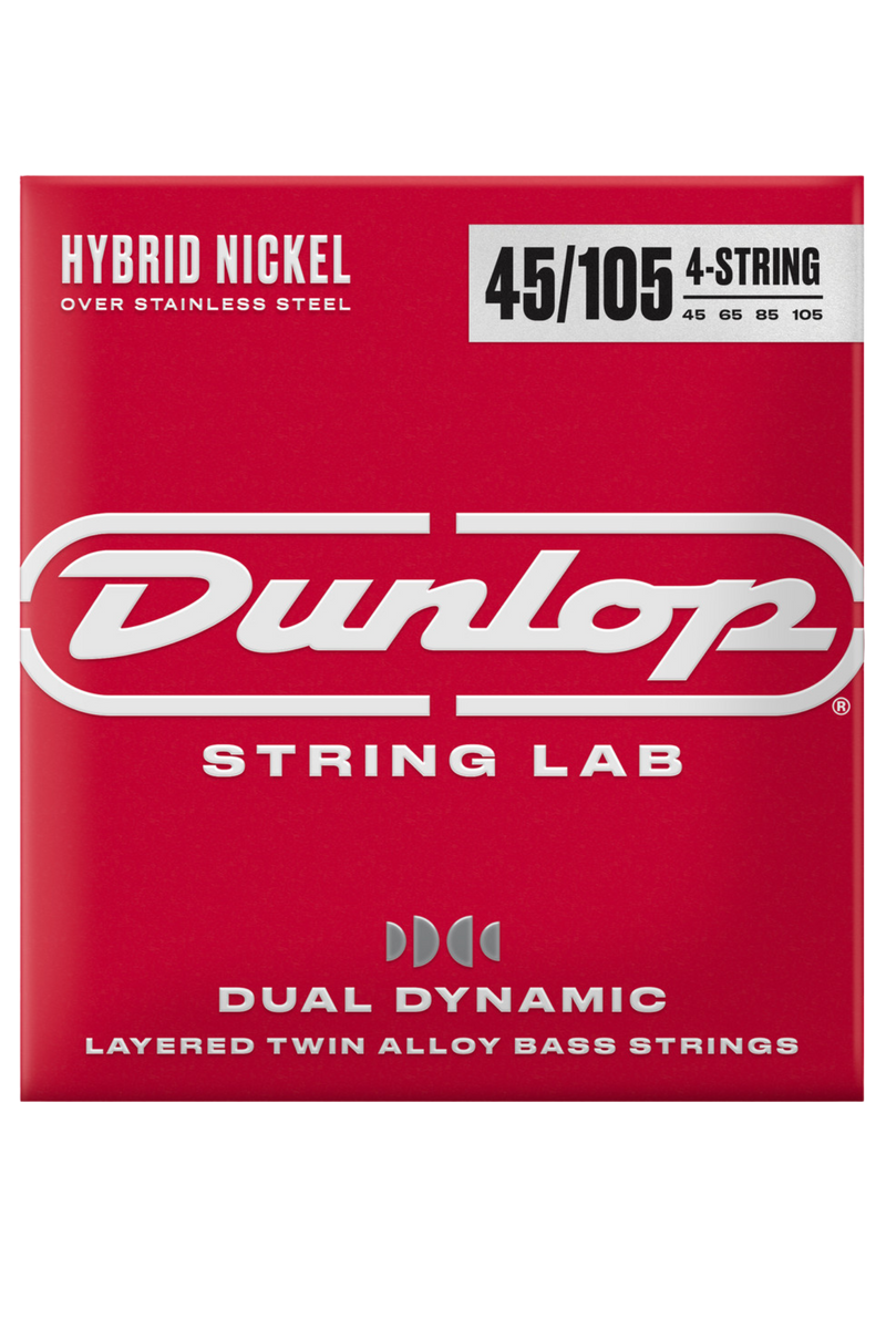 Dunlop Dual Dynamic Hybrid Nickel Bass Strings 45-105