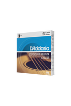 D'Addario Phosphor Bronze 12-53 Acoustic 3-Pack