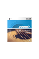 D'Addario Phosphor Bronze 12-53 Acoustic 3-Pack