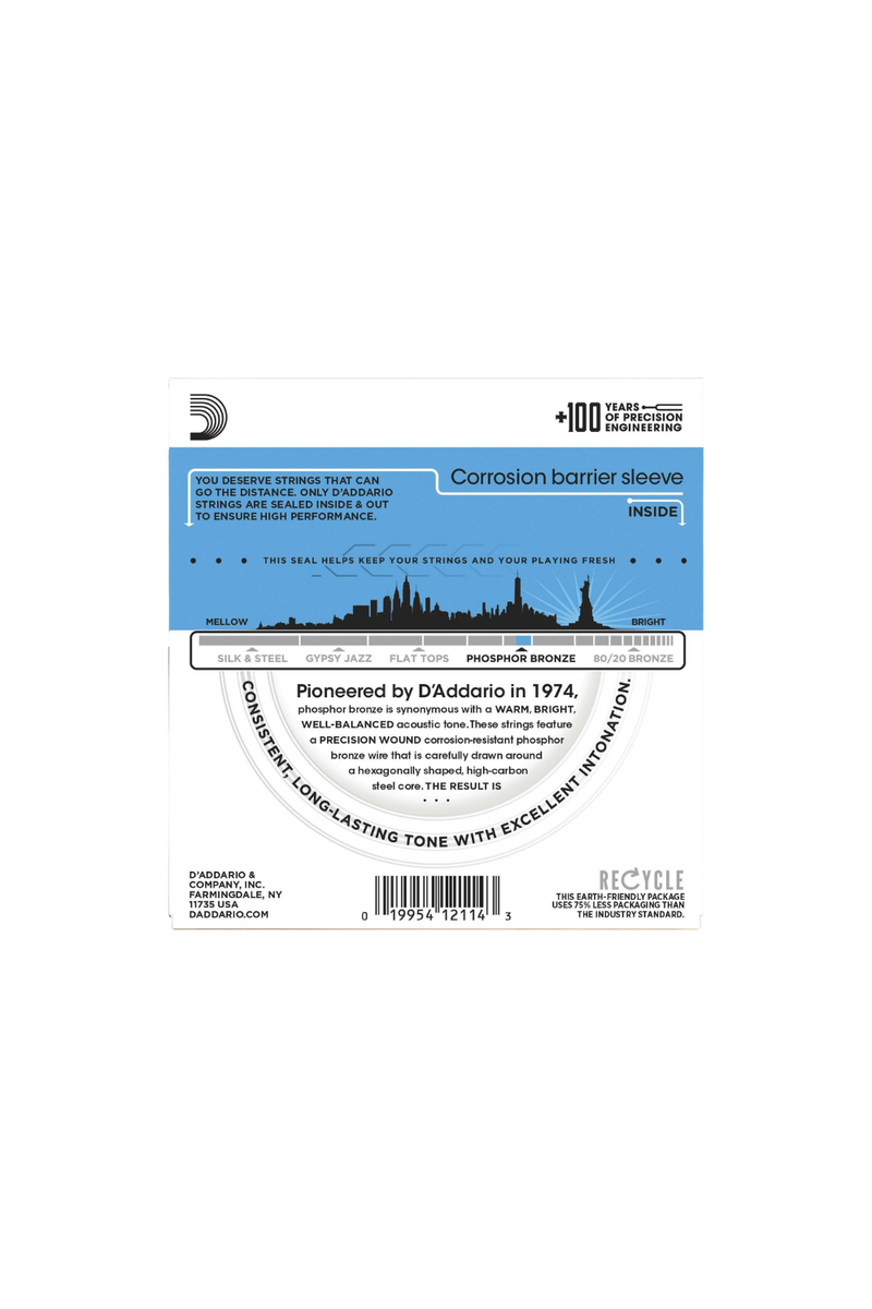 D’Addario Phosphor Bronze Acoustic 12–53