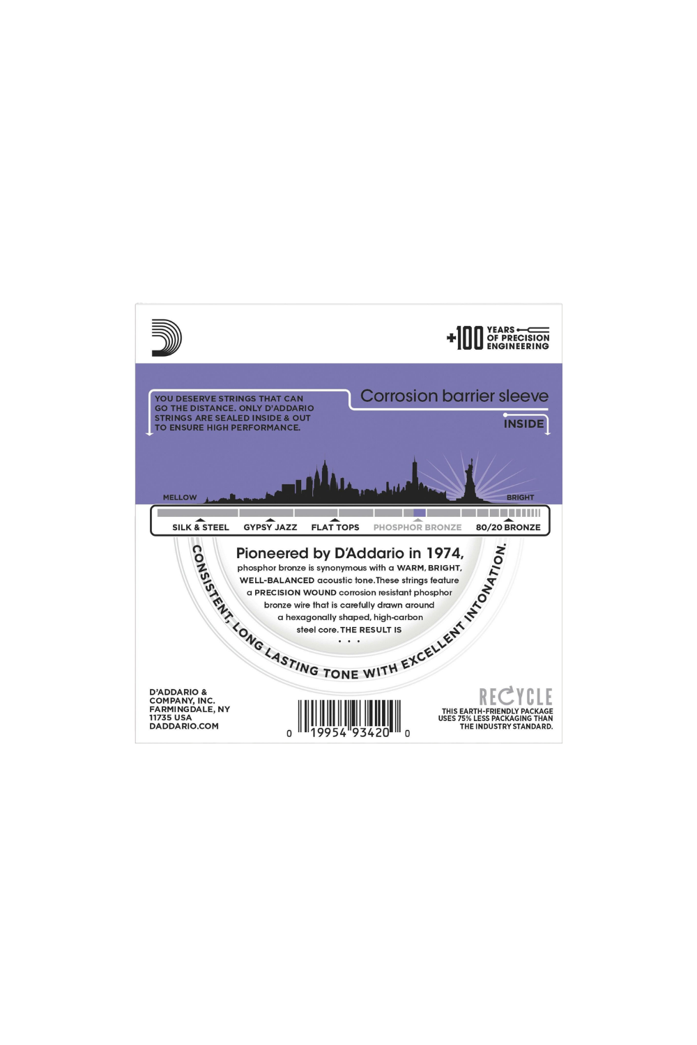 D'Addario Phosphor Bronze Acoustic 11-52