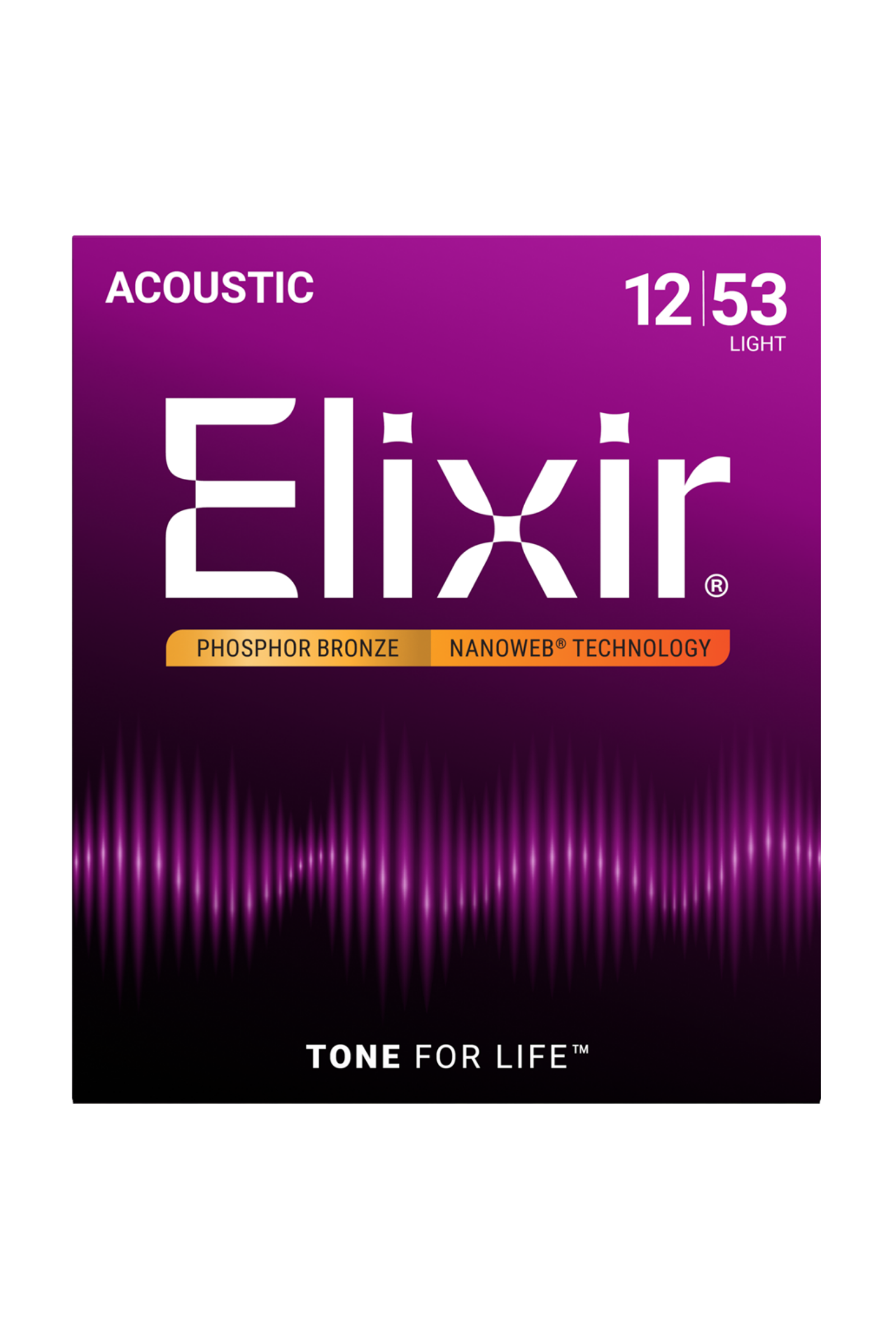 Elixir NANOWEB Acoustic Phosphor Bronze Strings Light 12–53