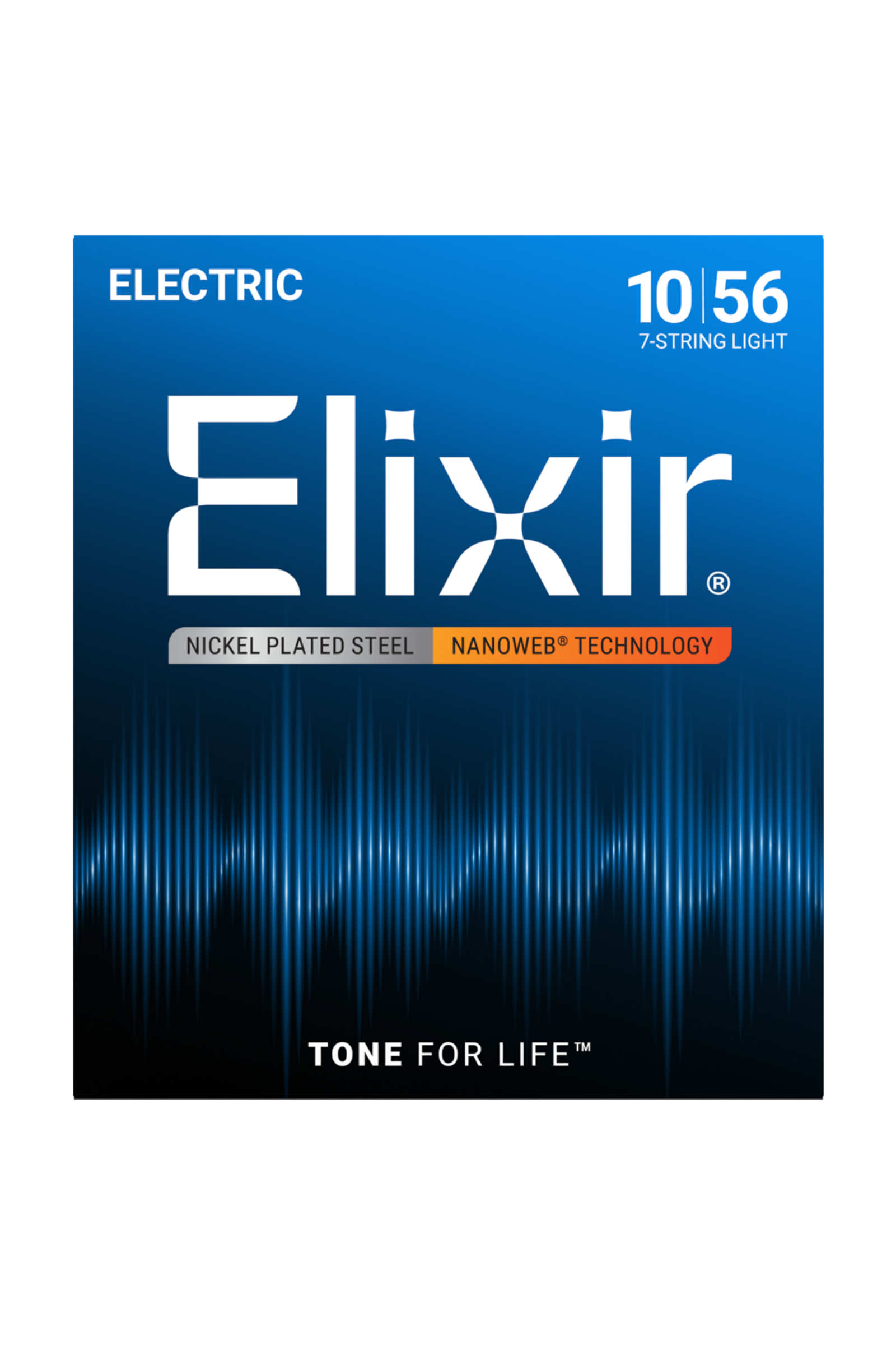 Elixir NANOWEB 7-String Electric Guitar Strings Light 10–56