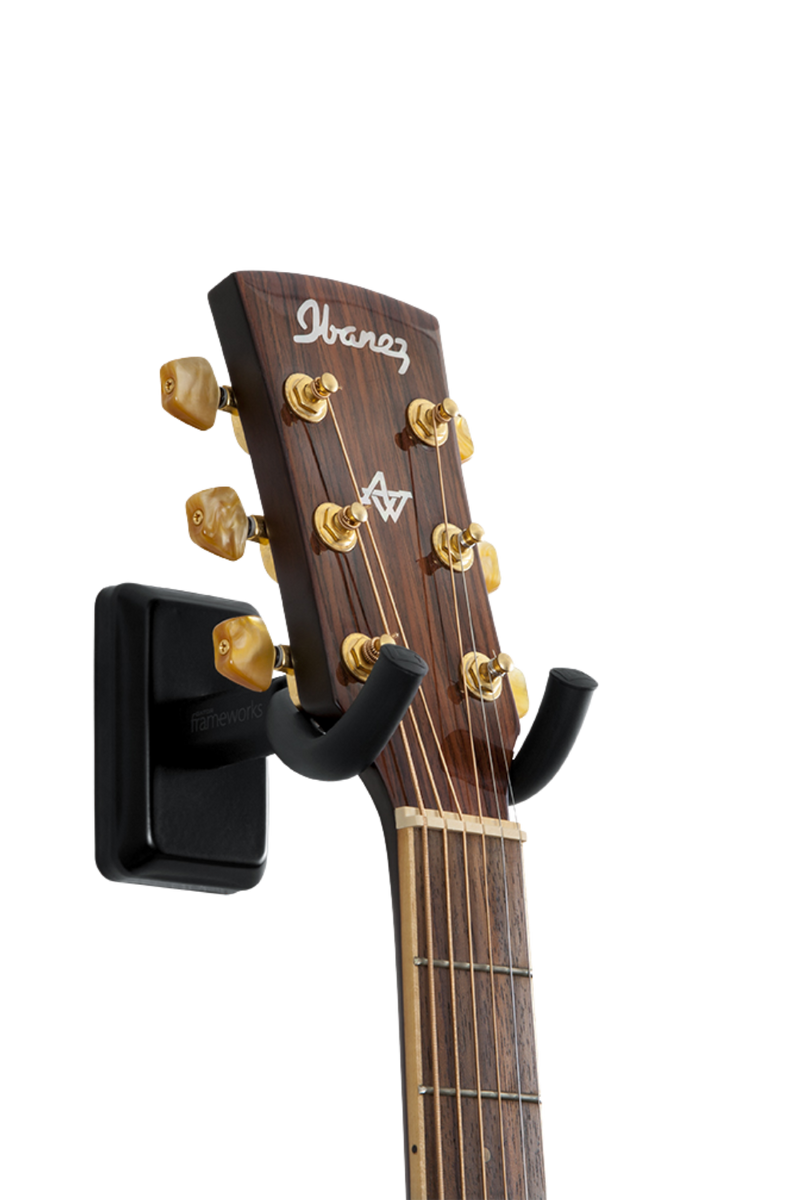 GATOR Black Wall Mount Guitar Hanger