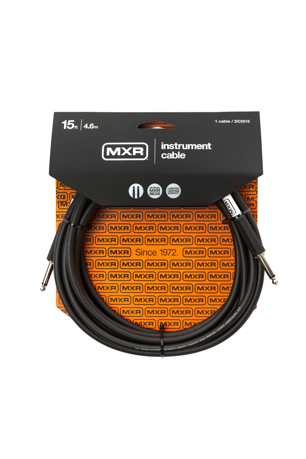 MXR 15FT Instrument Cable Straight to Straight