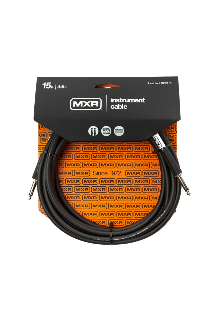MXR 15FT Instrument Cable Straight to Straight