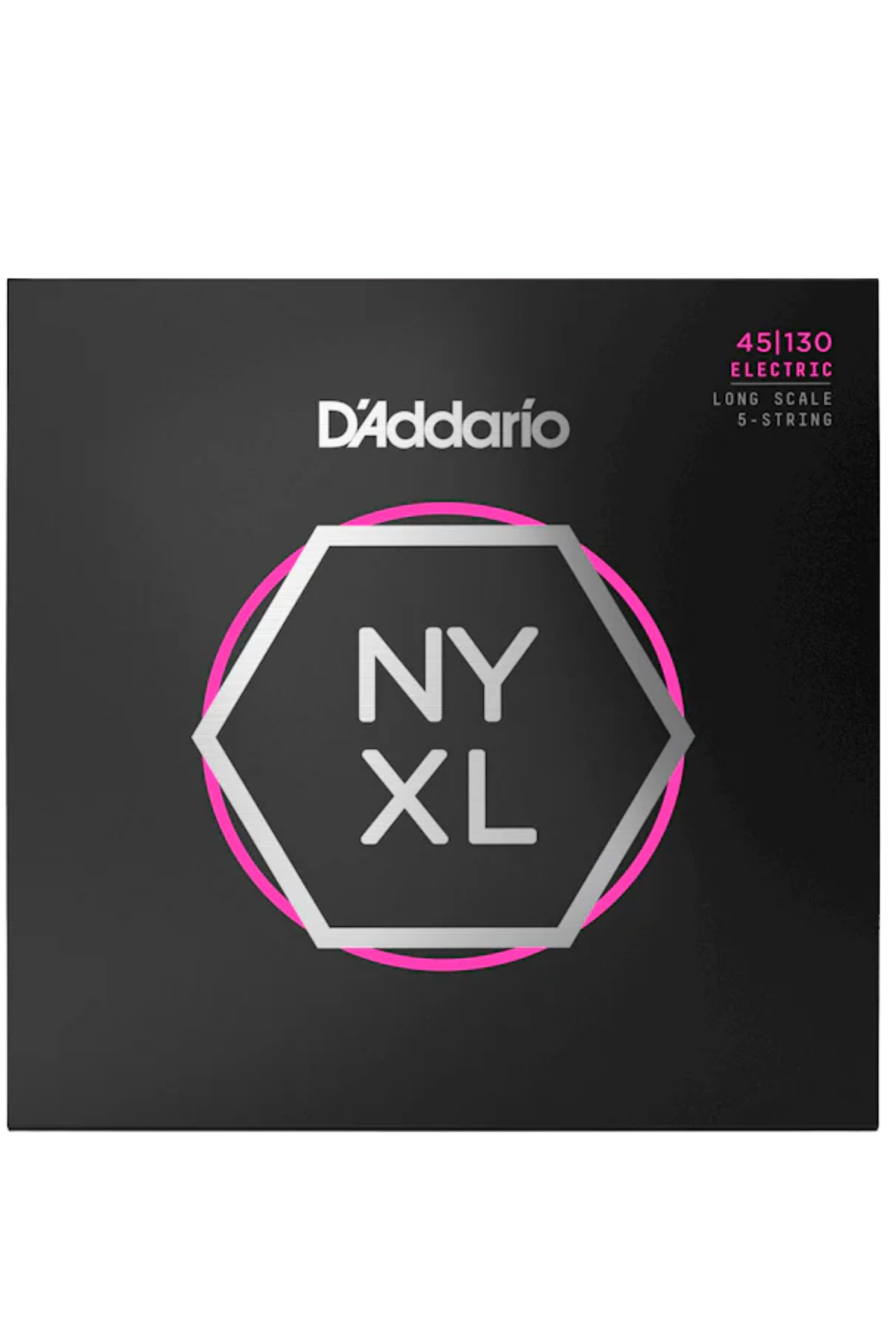 D'Addario NYXL Nickel 5-String Bass Strings 45-130
