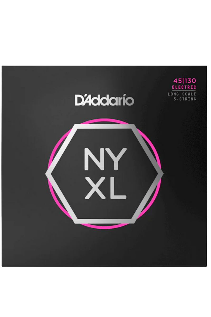 D'Addario NYXL Nickel 5-String Bass Strings 45-130