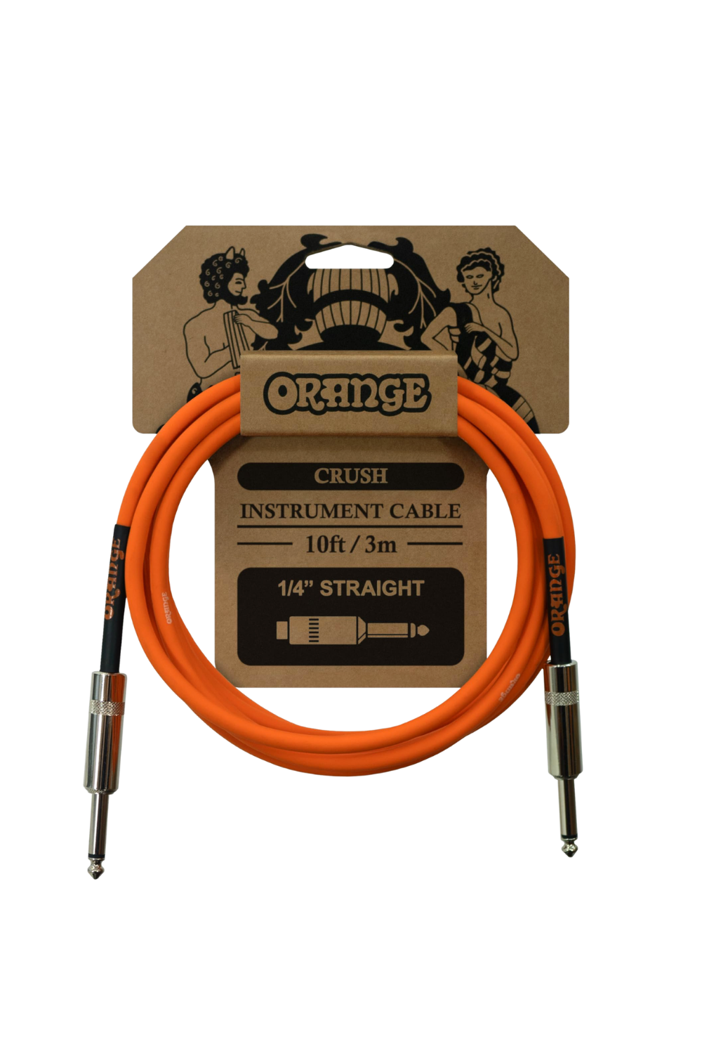 Orange 10FT Crush Instrument Cable Straight to Straight