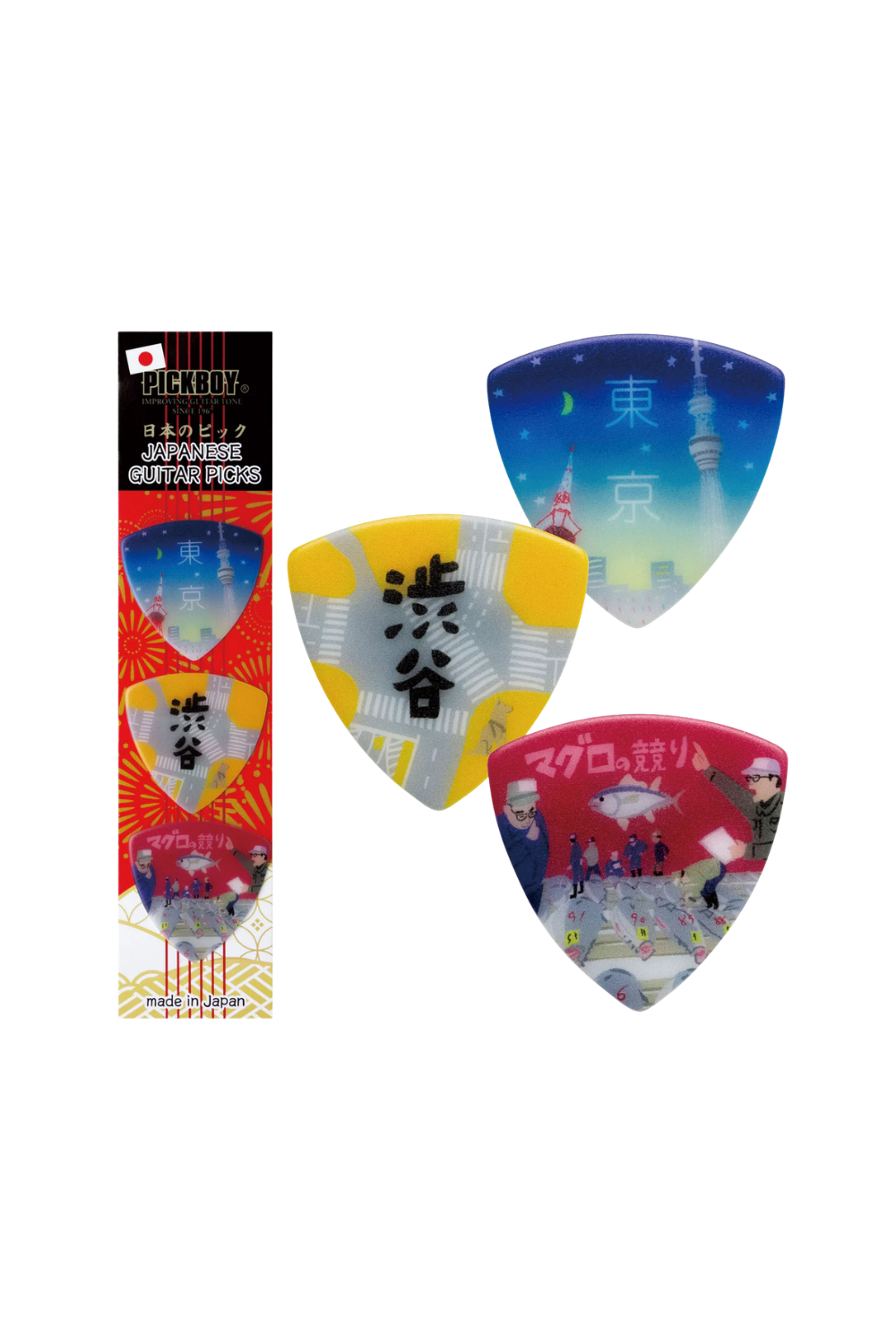 PICKBOY Japanese Pick Set Tokyo PB100-TKY