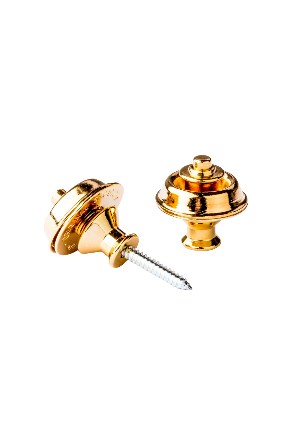 Dunlop Straplok Strap Retainers Dual Design Gold