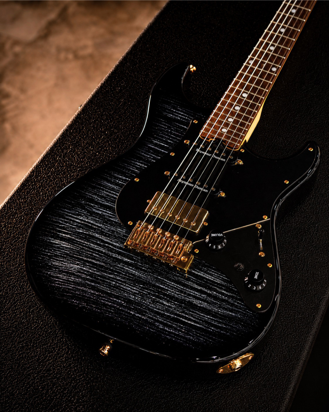 ESP Snapper AL - Glitter Storm Black