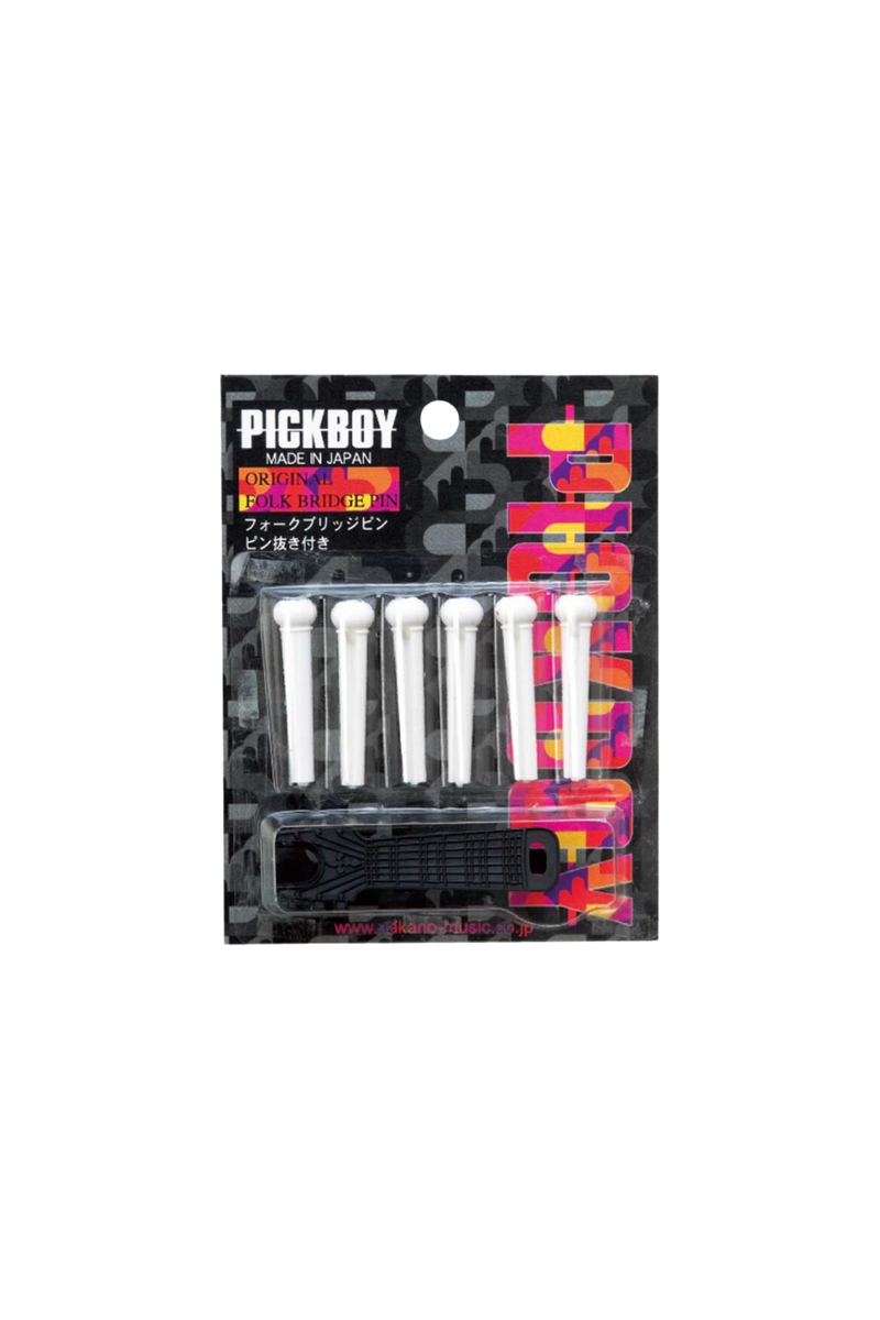 PICKBOY Bridge Pins - White