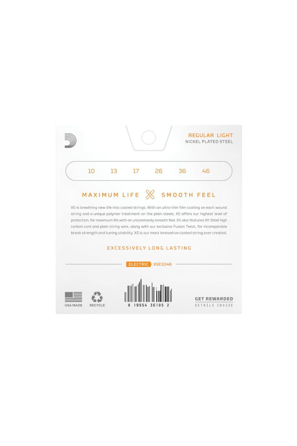 D'Addario XS Nickel 10-46 Regular Light