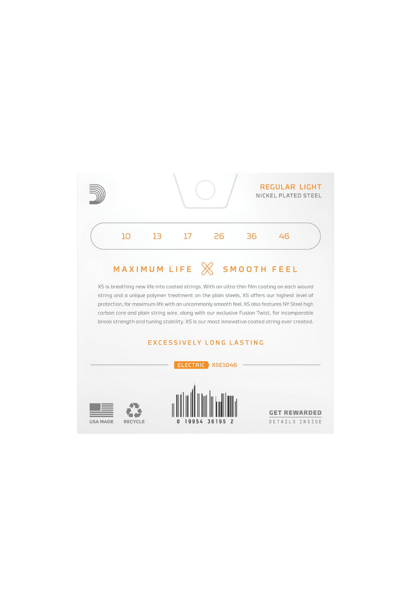 D’Addario XS Nickel 10–46 Regular Light